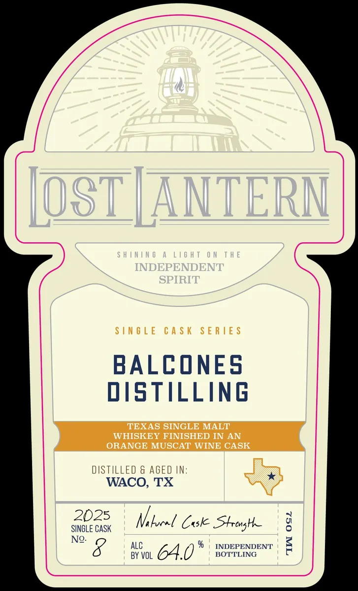 Label for Lost Lantern, whiskey, filed by Lost Lantern Whiskey